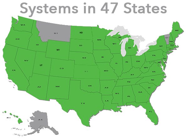 Systems Operating in 47 States